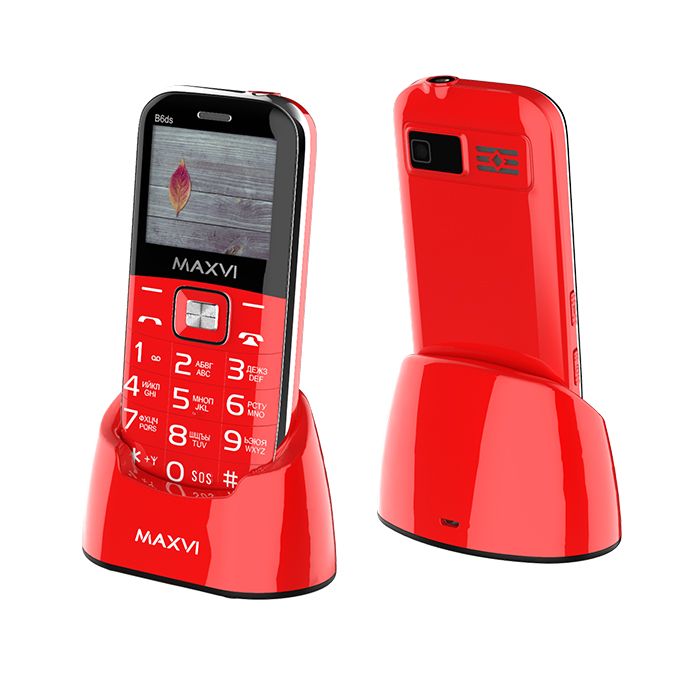 радио fm приемник maxvi pr 02 black Мобильный телефон Maxvi B6ds Red