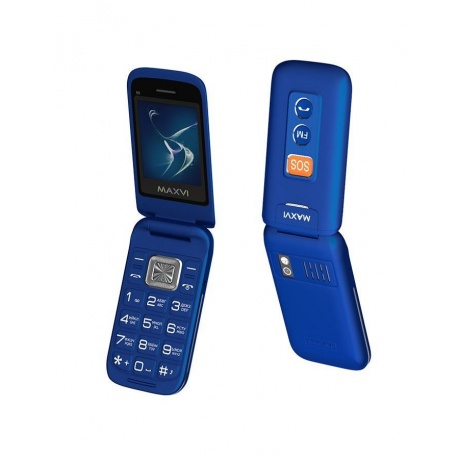 Мобильный телефон Maxvi E5 Blue - фото 2