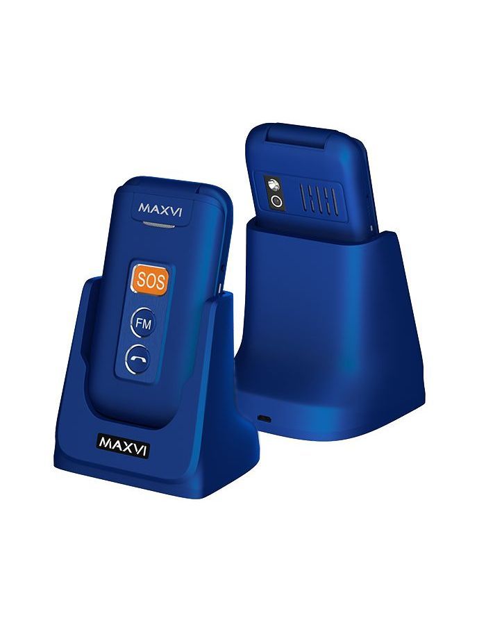 Мобильный телефон Maxvi E5 Blue сотовый телефон maxvi e5 red