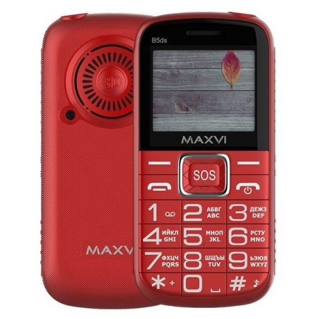 Мобильный телефон Maxvi B5ds Red - фото 1