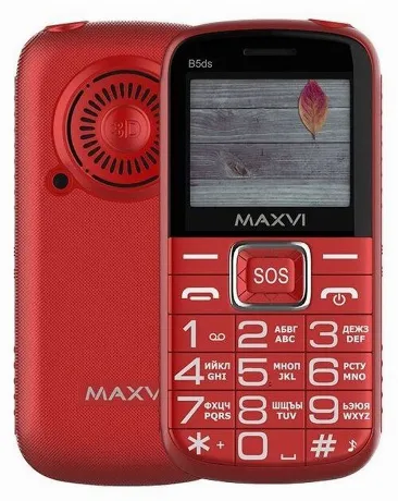 Мобильный телефон Maxvi B5ds Red