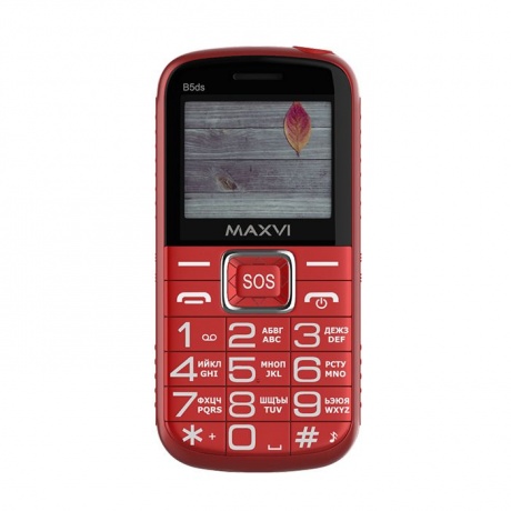 Мобильный телефон Maxvi B5ds Red - фото 7