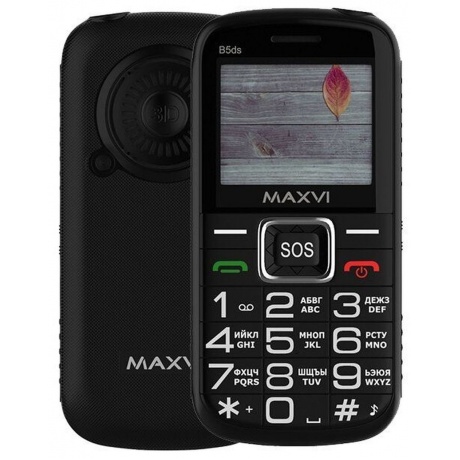 Мобильный телефон Maxvi B5ds Black - фото 1