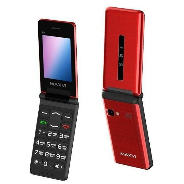 

Мобильный телефон Maxvi E9 Red, Красный