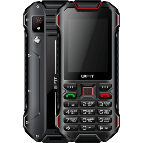 Мобильный телефон Wifit Wirug F1 Black-Red - фото 1