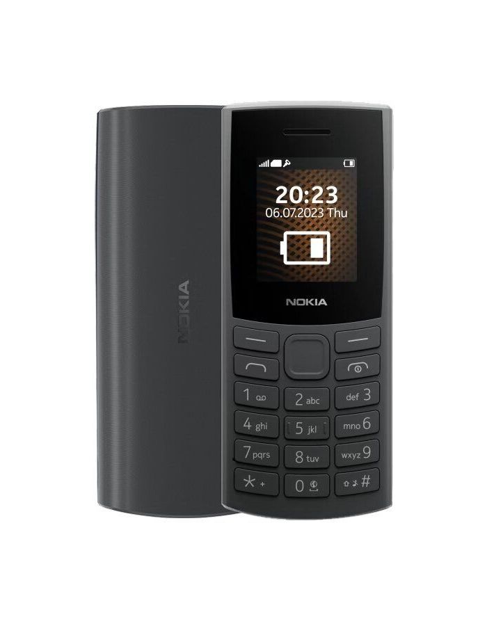 Мобильный телефон NOKIA 105 TA-1557 DS EAC CHARCOAL кнопочный телефон nokia 110 ta 1567 dual sim eac charcoal