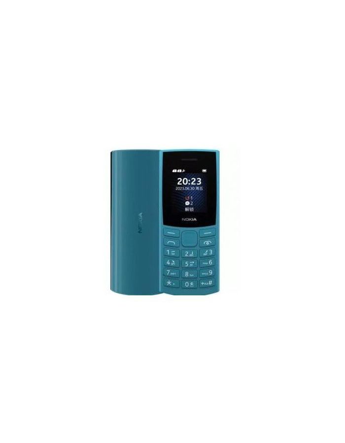 Мобильный телефон NOKIA 105 TA-1557 DS EAC CYAN мобильный телефон nokia 105 ss ta 1203 black