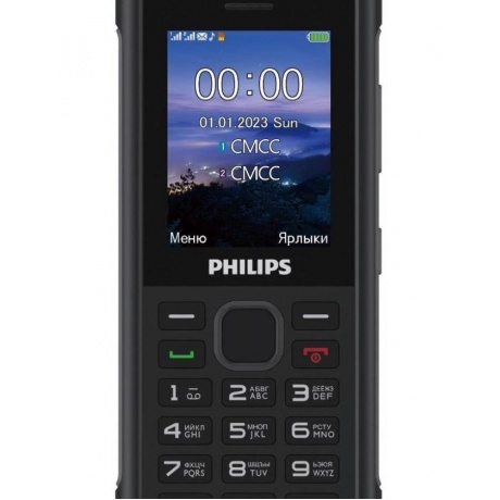 Мобильный телефон Philips Xenium E2317 темно-серый - фото 1