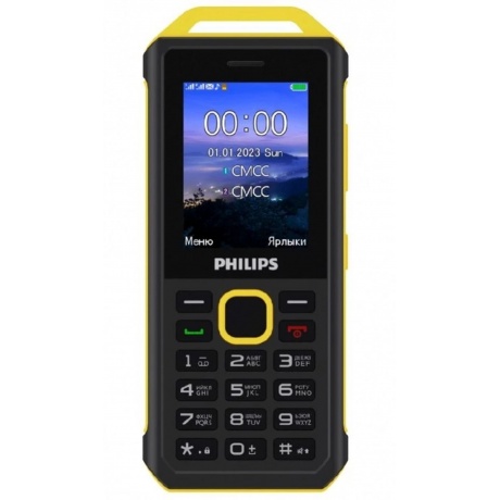 Мобильный телефон Philips Xenium E2317 Yellow-Black