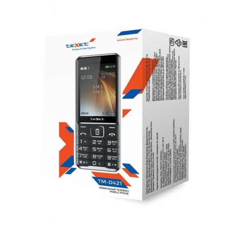 Мобильный телефон teXet TM-D421 Black - фото 18