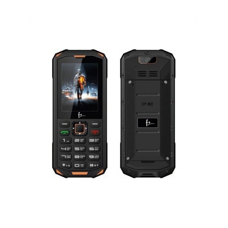 Мобильный телефон F+ R240 Black-orange - фото 1