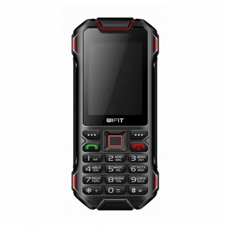 Мобильный телефон Wifit IP 68 Wirug F1 Black Red - фото 1