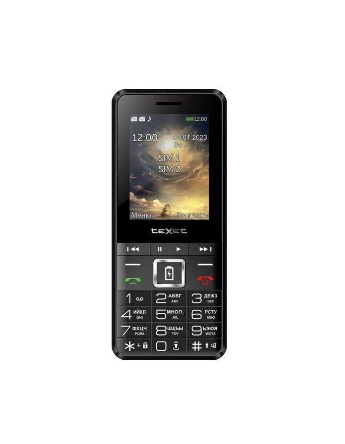 Мобильный телефон teXet TM-D215 Black Red видеодомофон со встроенным аккумулятором и жк дисплеем 2 4 дюйма в режиме ожидания