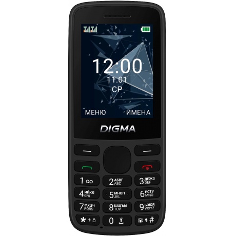 Мобильный телефон Digma A243 Linx 32Mb черный - фото 2
