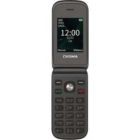 Мобильный телефон Digma VOX FS241 128Mb черный - фото 1