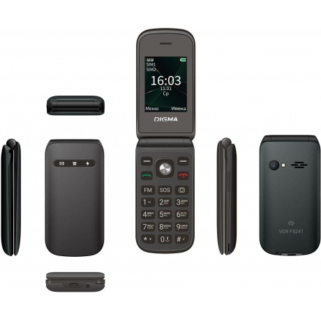 Мобильный телефон Digma VOX FS241 128Mb черный - фото 8