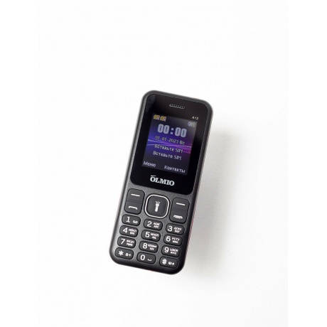 Мобильный телефон Olmio A12 (черный-красный) - фото 6