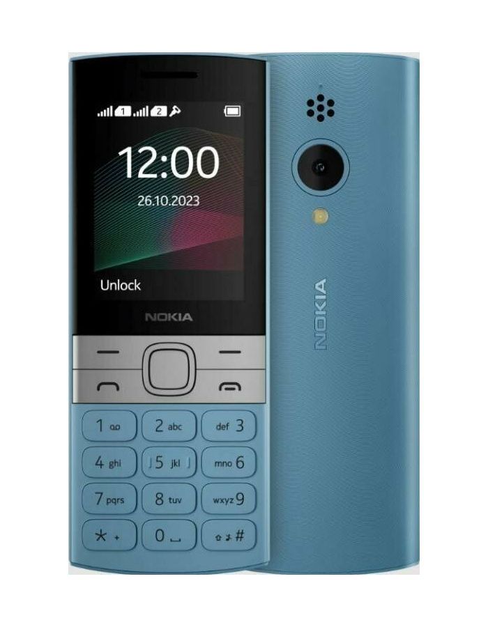 Мобильный телефон NOKIA 150 TA-1582 DS EAC BLUE мобильный телефон nokia 150 ds black 2020