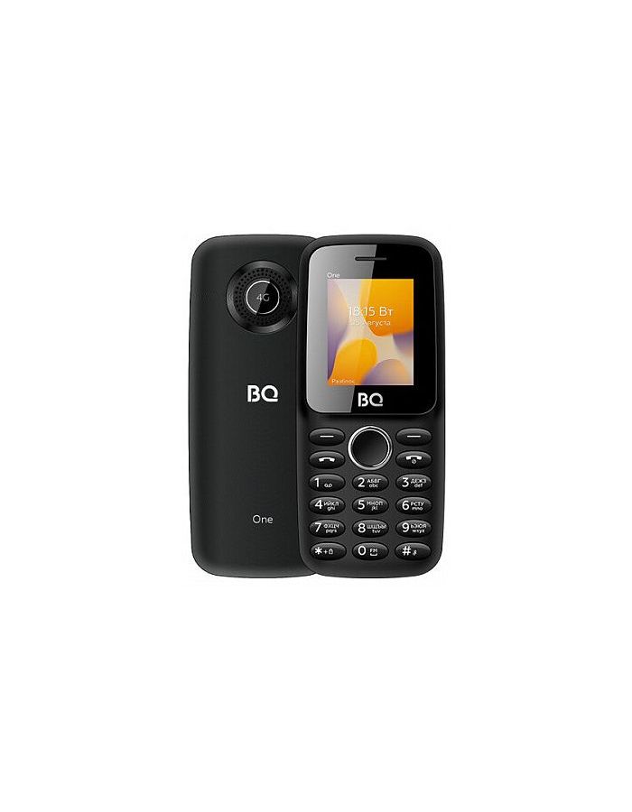 телефон bq 1862 talk sim nano sim синий Мобильный телефон BQ 1800L ONE BLACK (2 SIM)