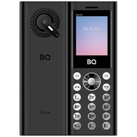 Мобильный телефон BQ 1858 BARREL BLACK SILVER (3 SIM) - фото 1