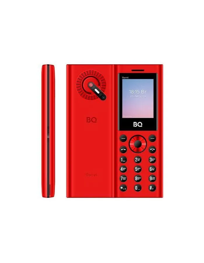 Мобильный телефон BQ 1858 BARREL RED BLACK (3 SIM) - фото 4