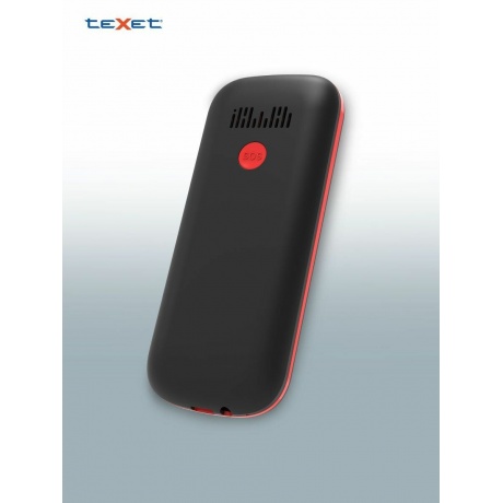 Мобильный телефон TEXET ТМ-В322 BLACK RED (2 SIM) - фото 12
