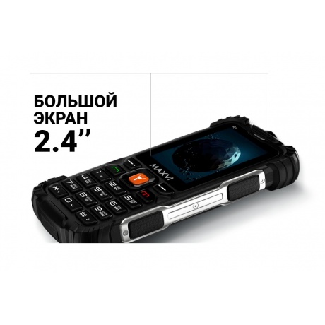 Мобильный телефон Maxvi R1 Black - фото 16