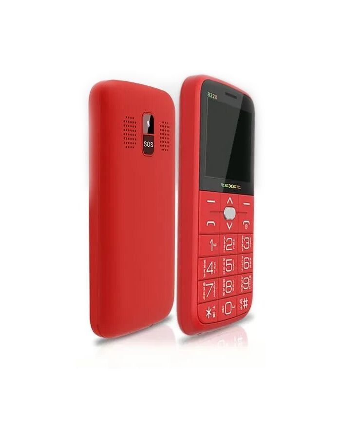 Мобильный телефон teXet TM-B228 Red мобильный телефон texet tm b226 black red