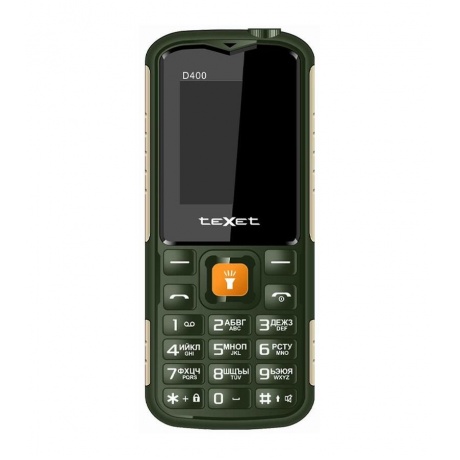 Мобильный телефон teXet TM-D400 Green - фото 1