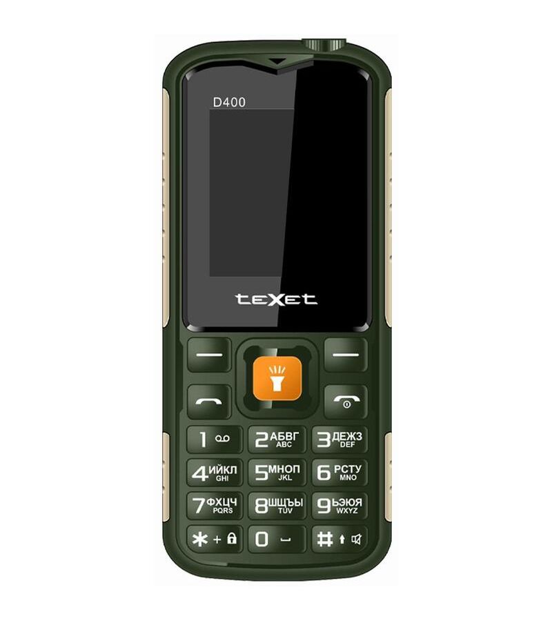 Мобильный телефон teXet TM-D400 Green мобильный телефон strike p30 military green 86188819