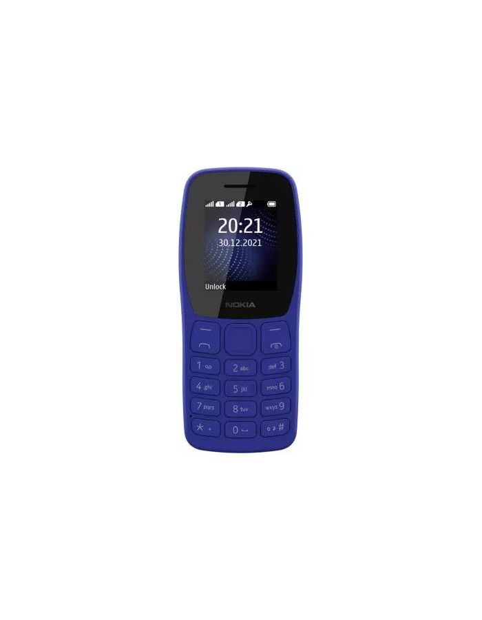 Мобильный телефон Nokia 105 TA-1416 DS EAC BLUE мобильный телефон nokia 3310 ds ta 1030 dark blue