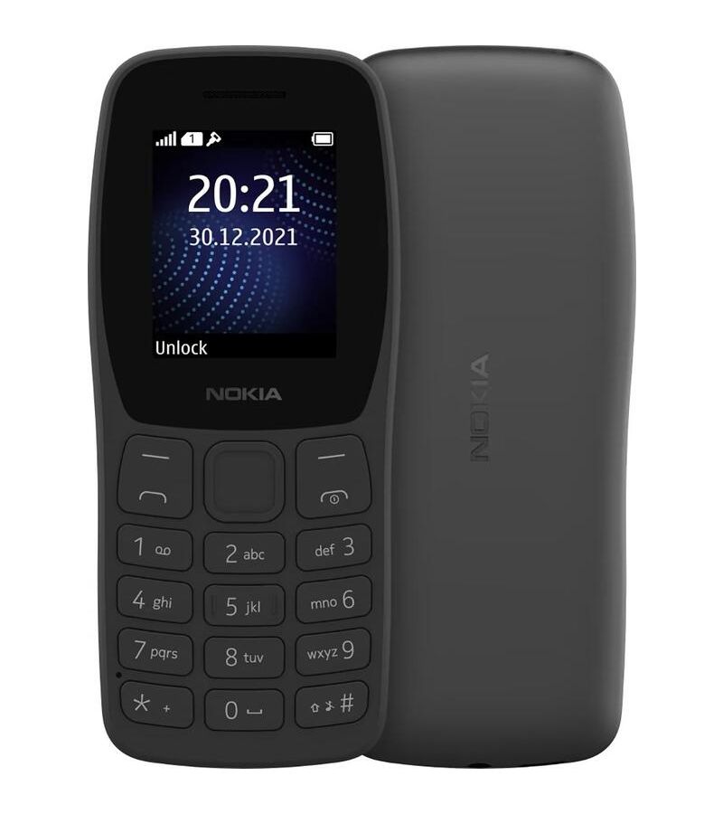 Мобильный телефон Nokia 105 TA-1416 DS EAC CHARCOAL кнопочный телефон nokia 110 ta 1567 dual sim eac charcoal