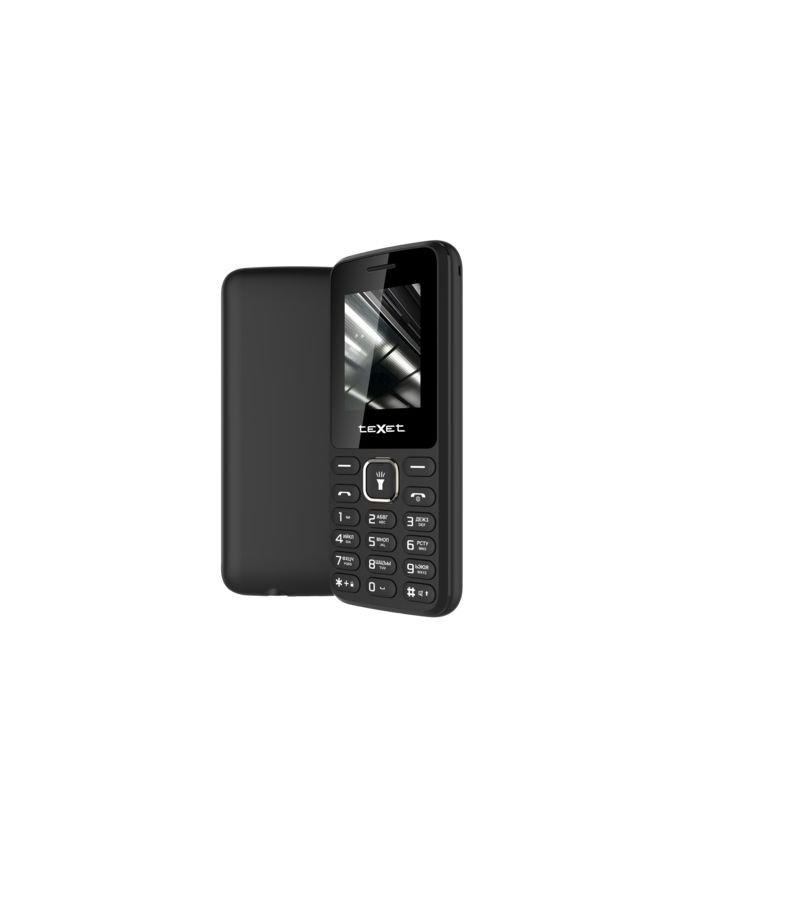 Мобильный телефон teXet TM-118 Black (2 SIM) сотовый телефон texet tm b319 blue