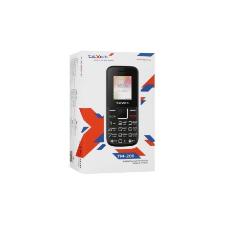 Мобильный телефон teXet TM-206 Black (2 SIM) - фото 18