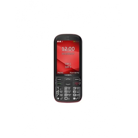 Мобильный телефон teXet ТМ-В409 Black Red (2 SIM) - фото 7