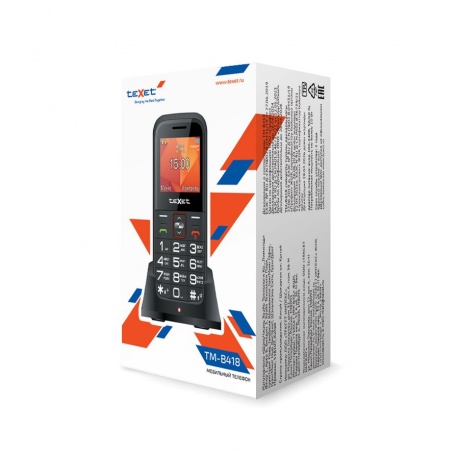 Мобильный телефон teXet ТМ-В418 Black (2 SIM) - фото 21