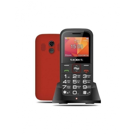 Мобильный телефон teXet ТМ-В418 Red (2 SIM) - фото 1
