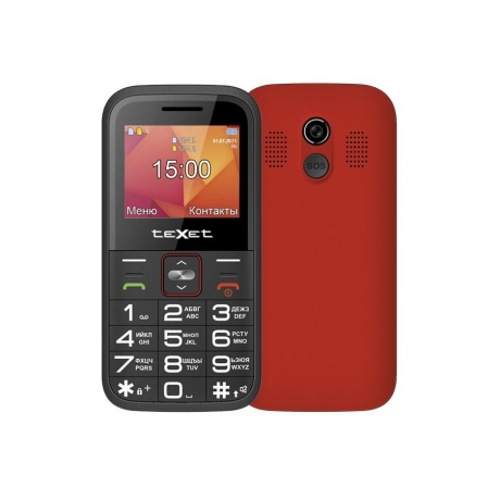 Мобильный телефон teXet ТМ-В418 Red (2 SIM) - фото 2