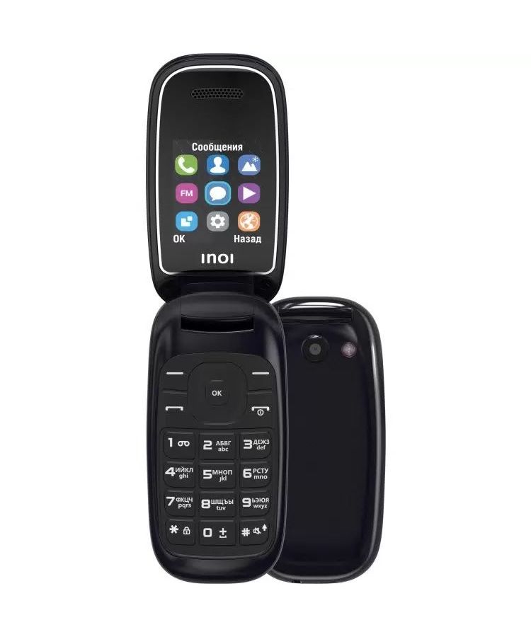 Мобильный телефон INOI 108R Black отличное состояние мобильный телефон inoi 108r black