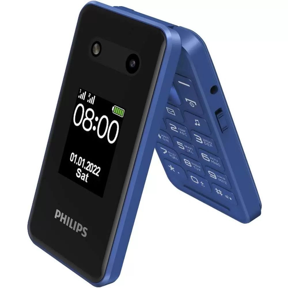 Мобильный телефон Philips E2602 Xenium синий отличное состояние; телефон philips xenium e2602 2 sim синий