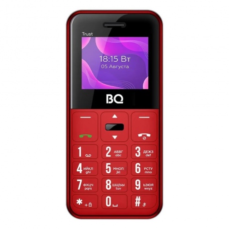 Мобильный телефон BQ 1866 TRUST RED (2 SIM) - фото 4