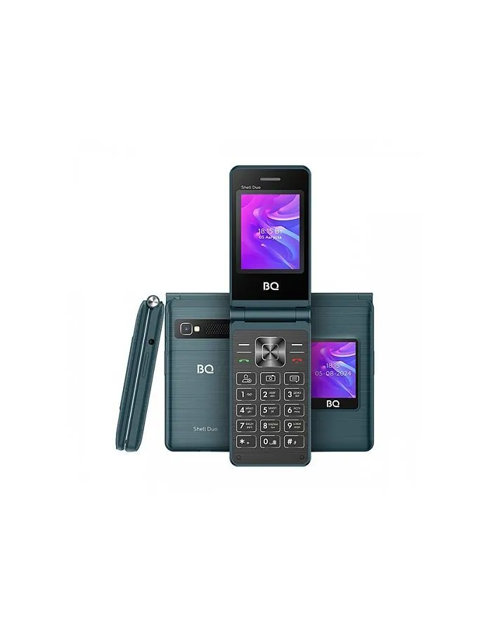 Мобильный телефон BQ 2412 SHELL DUO BLUE (2 SIM) - фото 1