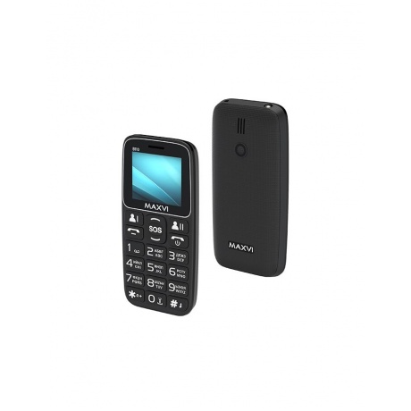 Мобильный телефон Maxvi B110 Black (2 SIM) - фото 1