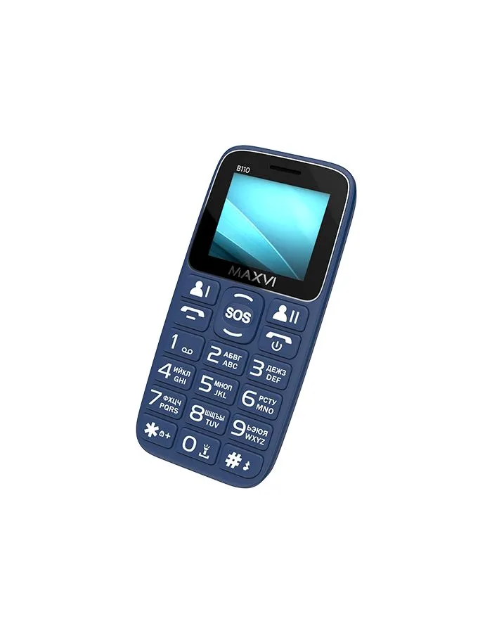 Мобильный телефон Maxvi B110 Blue (2 SIM) - фото 6