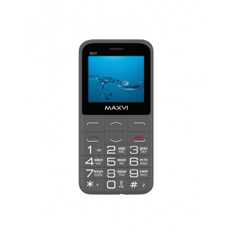 Мобильный телефон Maxvi B231 Grey  (2 SIM) - фото 2