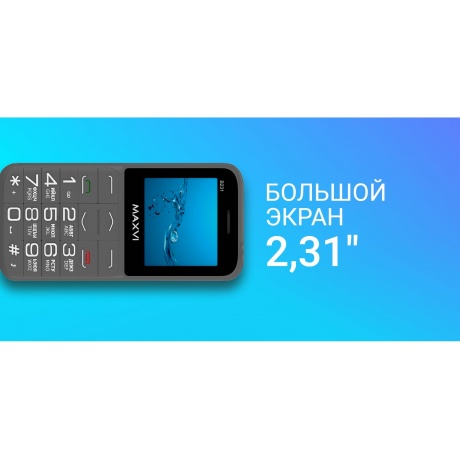 Мобильный телефон Maxvi B231 Grey  (2 SIM) - фото 12