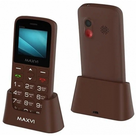 Мобильный телефон Maxvi B100ds Brown (2 SIM)