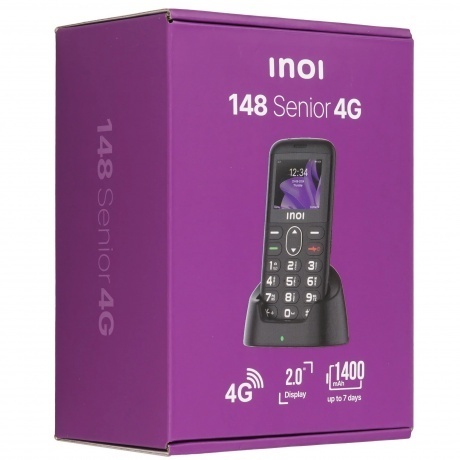 Мобильный телефон INOI 148 Senior 4G Black - фото 18