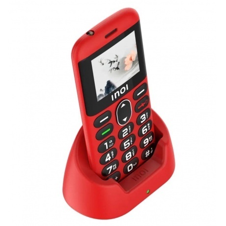 Мобильный телефон INOI 148 Senior 4G Red - фото 5