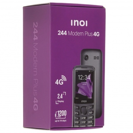 Мобильный телефон INOI 244 Modern Plus 4G Black - фото 16